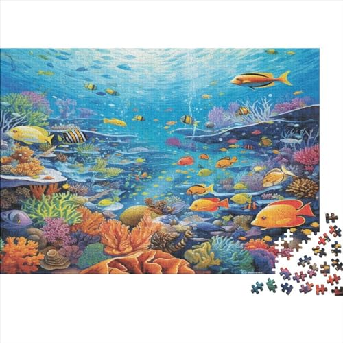 DIY Puzzles 300pcs (40x28cm) Für Erwachsene Ocean World Puzzles Für Erwachsene Puzzle-Lernspiele Coral Delphine von CTAMM