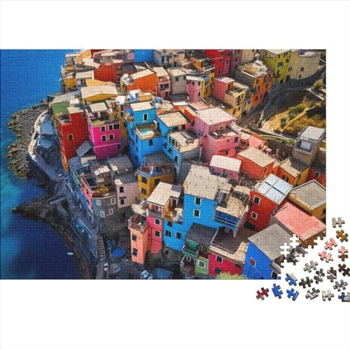 DIY Puzzles 300pcs (40x28cm) Für Erwachsene Procida Island Puzzles Für Erwachsene Puzzle-Lernspiele Marina Corricella von CTAMM