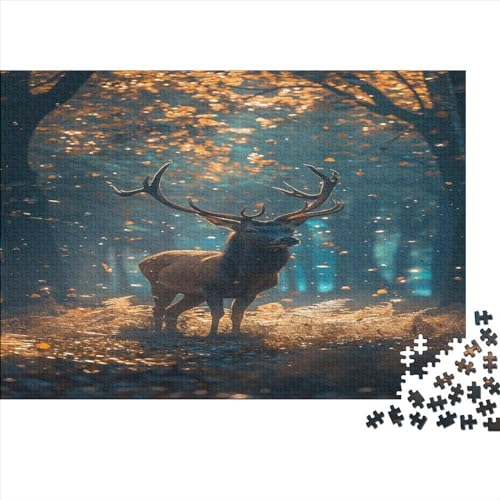 DIY Puzzles 500pcs (52x38cm) Für Erwachsene Deer Puzzles Für Erwachsene Puzzle-Lernspiele Elch von CTAMM