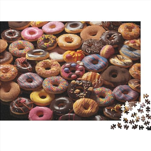 Donuts Dessert 300pcs (40x28cm) Festliches Puzzle Für Erwachsene Feine Süßigkeiten Rätsel,herausforderndes Spiel,DIY Geschicklichkeitsspiele Für Die Ganze Familie von CTAMM