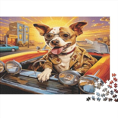 Let's Go,Dogs 300pcs (40x28cm) Puzzles,Niedlicher Welpe Anspruchsvolle Spielpuzzles,Geschicklichkeitsspiele Für Die Ganze Familie von CTAMM