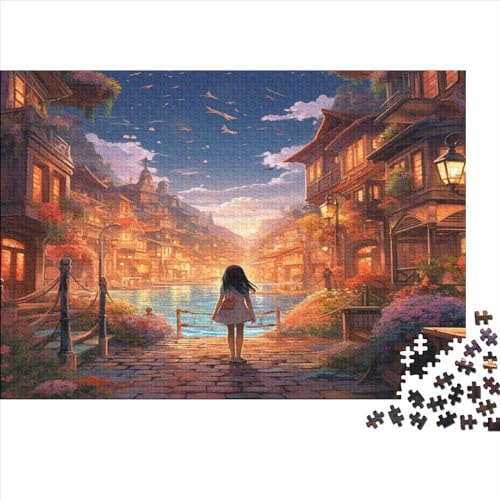Morgenblumen Puzzles 500pcs (52x38cm) Für Erwachsene Streets of Town Puzzle Lernspiele Heimdekorationspuzzle von CTAMM