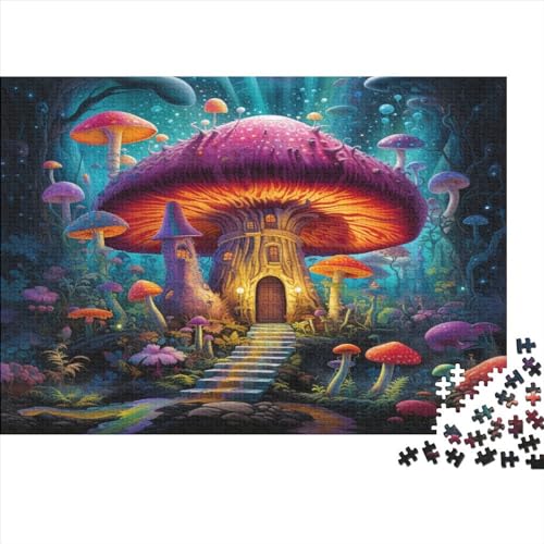 Mushroom House 300pcs (40x28cm) Festliches Puzzle Für Erwachsene Pilz Hochwertiges Puzzle-Herausforderungsspiel von CTAMM