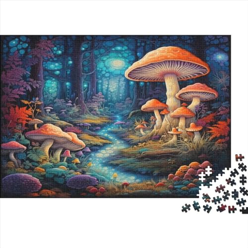 Mushroom House 300pcs (40x28cm) Puzzles,Pilz Anspruchsvolle Spielpuzzles,Geschicklichkeitsspiele Für Die Ganze Familie von CTAMM