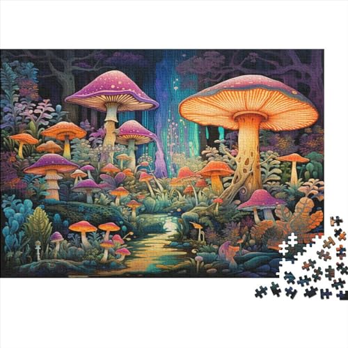 Mushroom House Puzzles 300pcs (40x28cm) Für Erwachsene Pilz Puzzle Lernspiele Heimdekorationspuzzle von CTAMM