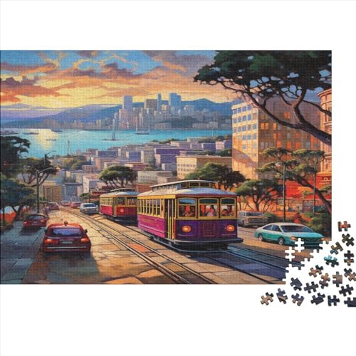 Puzzle 500pcs (52x38cm) Erwachsene Straßenbahn Puzzles Für Erwachsene Klassische Puzzles Erwachsene Francisco Puzzles Erwachsene 500pcs (52x38cm) von CTAMM