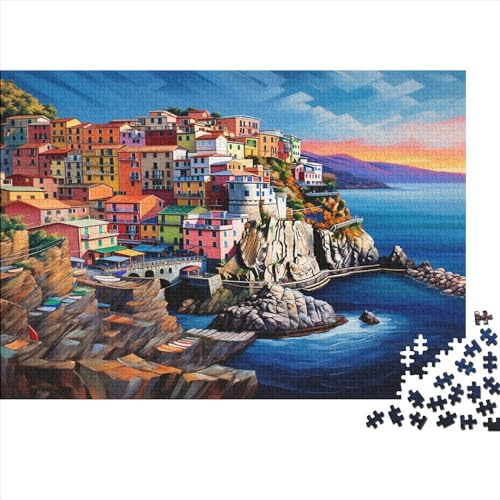 Puzzles 1000pcs (75x50cm) Für Erwachsene Cinque Terre Puzzles Für Erwachsene Puzzle-Lernspiele Schönes Dorf von CTAMM