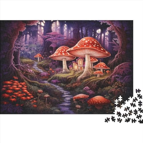 Puzzles 1000pcs (75x50cm) Für Erwachsene Mushroom House Puzzles Für Erwachsene Puzzle-Lernspiele Pilz von CTAMM