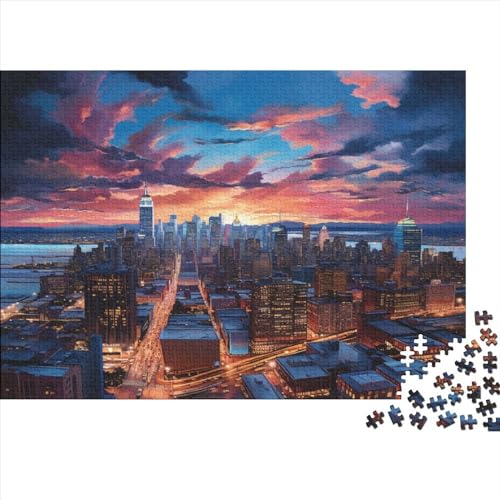 Puzzles 500pcs (52x38cm) Für Erwachsene City Night View Puzzles Für Erwachsene Puzzle-Lernspiele Stadtblick von CTAMM