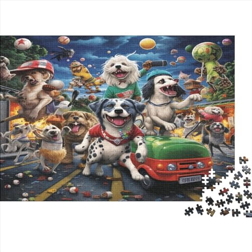 Puzzles 500pcs (52x38cm) Für Erwachsene Let's Go,Dogs Puzzles Für Erwachsene Puzzle-Lernspiele Niedlicher Welpe von CTAMM