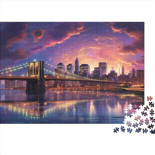Puzzles Für Erwachsene 1000pcs (75x50cm),City Night View Tolle Rätsel Für Erwachsene Stadtblick Lustige Rätsel Für Männer Und Frauen von CTAMM