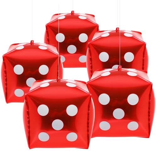 CTIRCHIU 10Stücke Würfelballons Dekorative Aluminiumfolienballons für Themenpartys Langlebige und Auffällige Partydekorationen für Unvergessliche Erlebnisse CTIRCHIU 10Stücke Würfelballons Dekorative Aluminiumfolienballons für Themenpartys Langlebige und Auffällige Partydekorationen für Unvergessliche Erlebnisse von CTIRCHIU