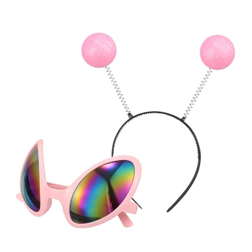 CTIRCHIU 1Satz Alien Cosplay Stirnbänder Set mit Sonnenbrille Lustige Partyaccessoires für Karneval Kostümpartys Teiliges Set Pastellfarben für Kreative Outfits CTIRCHIU 1Satz Alien Cosplay Stirnbänder Set mit Sonnenbrille Lustige Partyaccessoires für Karneval Kostümpartys Teiliges Set Pastellfarben für Kreative Outfits von CTIRCHIU