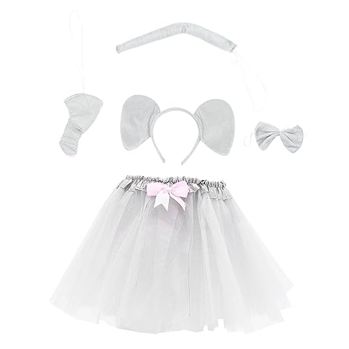CTIRCHIU 1Satz Elefantenkostüm für Erwachsene Teiliges Outfit mit Haarband Fliege Karneval Mottopartys Halloween Hochwertige Wiederverwendbare CTIRCHIU 1Satz Elefantenkostüm für Erwachsene Teiliges Outfit mit Haarband Fliege Karneval Mottopartys Halloween Hochwertige Wiederverwendbare von CTIRCHIU