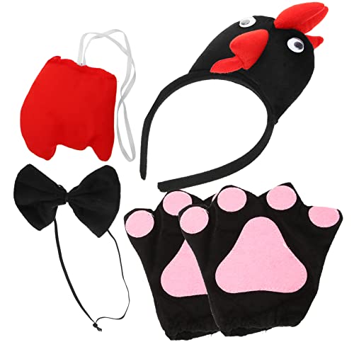 CTIRCHIU 1Satz Hühnchen Kostümset für Tier Haarreif Bowtie für Halloween Ostern Cosplay Lustige Hühner Requisiten für Jungen CTIRCHIU 1Satz Hühnchen Kostümset für Tier Haarreif Bowtie für Halloween Ostern Cosplay Lustige Hühner Requisiten für Jungen von CTIRCHIU