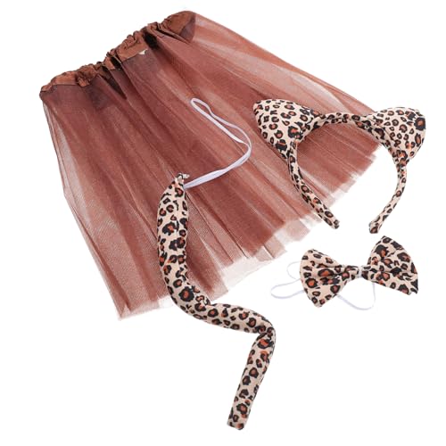 CTIRCHIU 1Satz Leoparden Kostümset für Haarreif Fliege und Rock für Karneval Halloween und Cosplay Hochwertige Langlebige Requisiten für Unvergessliche Partys CTIRCHIU 1Satz Leoparden Kostümset für Haarreif Fliege und Rock für Karneval Halloween und Cosplay Hochwertige Langlebige Requisiten für Unvergessliche Partys von CTIRCHIU