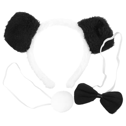 CTIRCHIU 1Satz Panda Kostüm mit Haarreif Fliege für Cosplay Requisiten für Halloween Partys Verkleidungen Tierkostüm Zubehör Verarbeitung CTIRCHIU 1Satz Panda Kostüm mit Haarreif Fliege für Cosplay Requisiten für Halloween Partys Verkleidungen Tierkostüm Zubehör Verarbeitung von CTIRCHIU