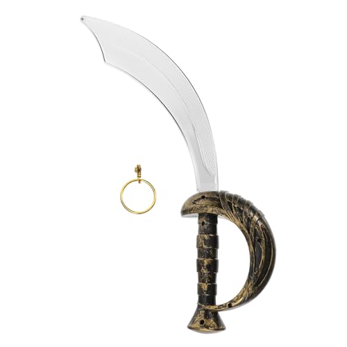 CTIRCHIU 1Satz Piratenkostüm Set mit Ohrring Teiliges Cosplay Zubehör für Kindergeburtstag Piratenparty Halloween Leicht zu Halten für Kreative Spiele CTIRCHIU 1Satz Piratenkostüm Set mit Ohrring Teiliges Cosplay Zubehör für Kindergeburtstag Piratenparty Halloween Leicht zu Halten für Kreative Spiele von CTIRCHIU