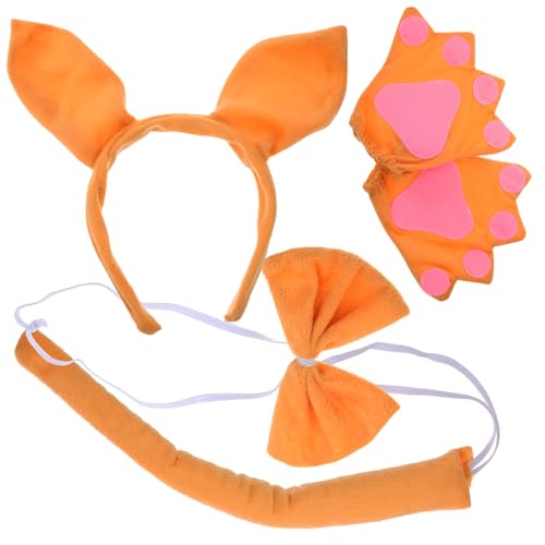 CTIRCHIU 1Satz Tierkostüm für Erwachsene und Niedliches Tierohr Stirnband mit Handschuhen und Fliege für Mottopartys Cosplay und Bühnenaufführungen CTIRCHIU 1Satz Tierkostüm für Erwachsene und Niedliches Tierohr Stirnband mit Handschuhen und Fliege für Mottopartys Cosplay und Bühnenaufführungen von CTIRCHIU