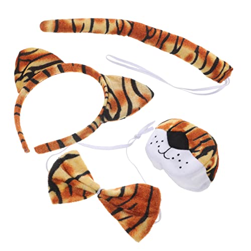 CTIRCHIU 1Satz Tiger Kostüm Set für Teiliges Tiger Cosplay Set mit Stirnband Fliege und Halloween Karneval und Tier Mottopartys CTIRCHIU 1Satz Tiger Kostüm Set für Teiliges Tiger Cosplay Set mit Stirnband Fliege und Halloween Karneval und Tier Mottopartys von CTIRCHIU