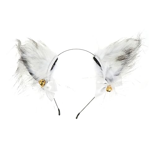 CTIRCHIU 1Stück Flauschiges Haarband Für Kostümpartys Cosplay Und Fotografie Weißes Stirnband Mit Einzigartigem Design Für Unvergessliche von CTIRCHIU