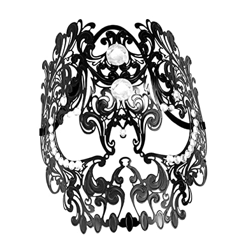 CTIRCHIU 1Stück Skeleton Hollow Mask Halbmaske für Karneval Halloween Kostümparty Elegantes Design mit Hochwertigen Materialien Leicht Sicher CTIRCHIU 1Stück Skeleton Hollow Mask Halbmaske für Karneval Halloween Kostümparty Elegantes Design mit Hochwertigen Materialien Leicht Sicher von CTIRCHIU