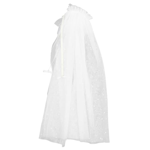 CTIRCHIU 1Stück Umhang für Weißer Kostüm Umhang für Karneval Halloween Mottopartys Dekoratives Cape für Prinzessinnen Elegant CTIRCHIU 1Stück Umhang für Weißer Kostüm Umhang für Karneval Halloween Mottopartys Dekoratives Cape für Prinzessinnen Elegant von CTIRCHIU