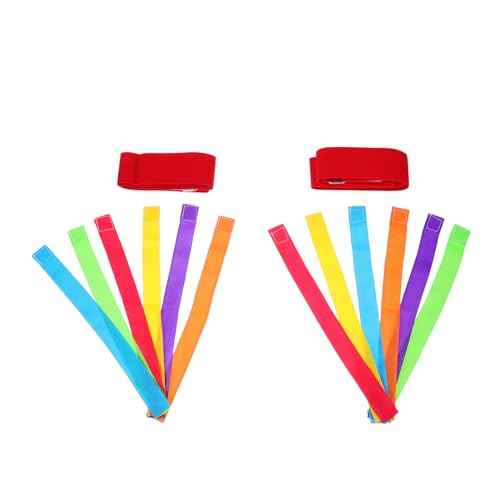 CTIRCHIU 2 Satz Tail Catching Spielset für Sensory Training Dehnbares Fangspiel für Vorschule und Familienaktivitäten Teiliges Set mit Gürtel und Erwachsenengröße von CTIRCHIU