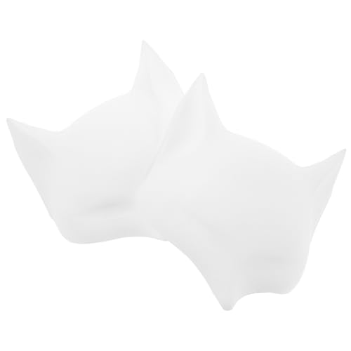 CTIRCHIU 2 Stück Leere Weiße Fuchsmaske für Diy Projekte Unbemalte Tiermaske für Halloween Cosplay und Kreative Bastelarbeiten für Gestaltung CTIRCHIU 2 Stück Leere Weiße Fuchsmaske für Diy Projekte Unbemalte Tiermaske für Halloween Cosplay und Kreative Bastelarbeiten für Gestaltung von CTIRCHIU