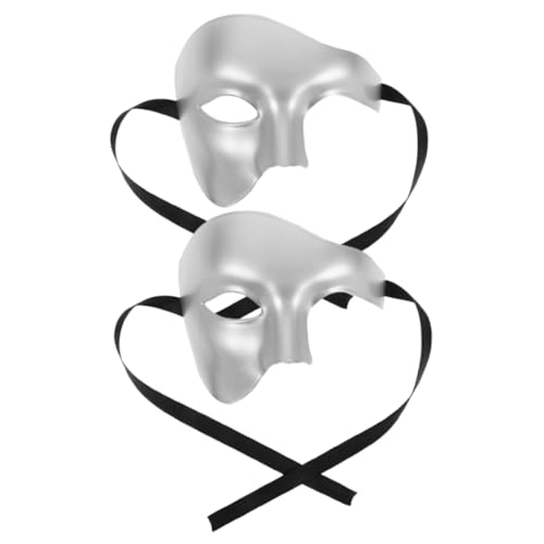CTIRCHIU 2 Stück Vintage Maske für Herren Halbe Gesicht Maske für Halloween und Karneval Klassisches Masquerade Zubehör für Festlichkeiten CTIRCHIU 2 Stück Vintage Maske für Herren Halbe Gesicht Maske für Halloween und Karneval Klassisches Masquerade Zubehör für Festlichkeiten von CTIRCHIU