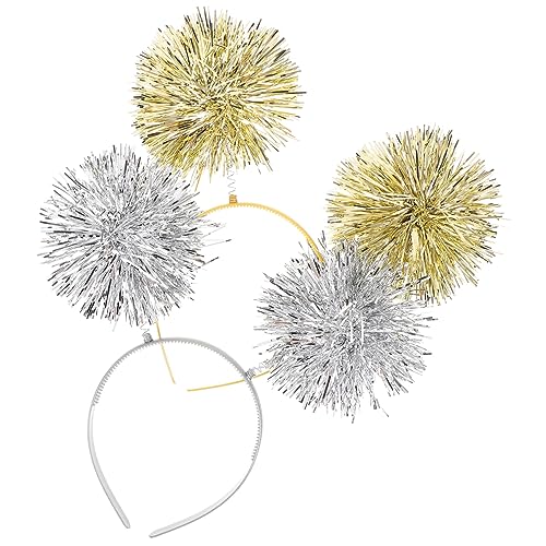 CTIRCHIU 2Stücke Geburtstags Pompom Stirnbänder mit Funkelnden Boppern für Partys und Auftritte und Bequem Erwachsene und Jugendliche CTIRCHIU 2Stücke Geburtstags Pompom Stirnbänder mit Funkelnden Boppern für Partys und Auftritte und Bequem Erwachsene und Jugendliche von CTIRCHIU