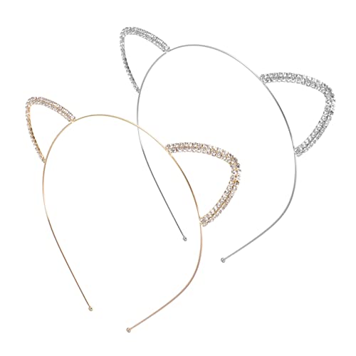 CTIRCHIU 2Stücke Katzenohren Haarband Glitzer Haarschmuck Für Festivals Und Kostümpartys Aus Hochwertigem Langlebig Und Komfortabel von CTIRCHIU