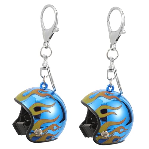 CTIRCHIU 2stücke Motorradhelm Schlüsselanhänger Helm Keychain Taschenanhänger Für Schlüssel Rucksack Dekoration CTIRCHIU 2stücke Motorradhelm Schlüsselanhänger Helm Keychain Taschenanhänger Für Schlüssel Rucksack Dekoration von CTIRCHIU