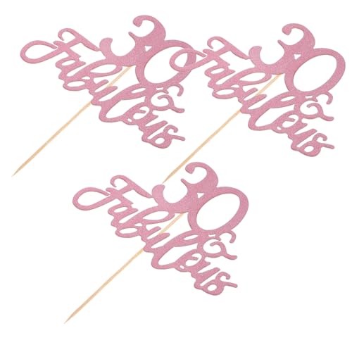 CTIRCHIU 3 Stück Geburtstagstorte Einfügen Geburtstagskuchen Puppenhaus Geburtstagstorte Topper Kuchendeckel Regenbogen Geburtstagskuchen Schmetterling Kuchen Dekorationen Papier Rose Gold von CTIRCHIU