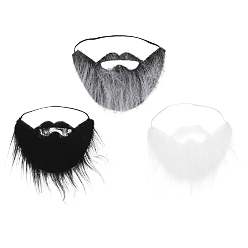 CTIRCHIU 3Stücke Gefälschte Schnurrbärte für Halloween Lustiger mit Elastischem Band für Cosplay und Partybedarf CTIRCHIU 3Stücke Gefälschte Schnurrbärte für Halloween Lustiger mit Elastischem Band für Cosplay und Partybedarf von CTIRCHIU