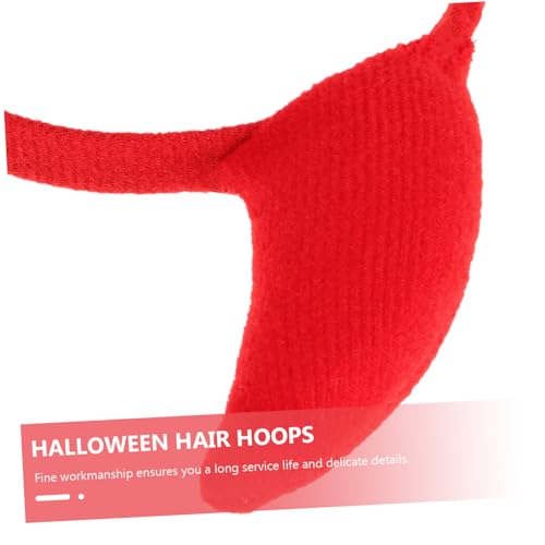 CTIRCHIU 4 Stück Ornamente Teufel Dämonen Party Requisiten Kostüm Stirnbänder Leistung Kopfbedeckungen Reifen Thema Cosplay Geburtstag Stil Frauen Haar Kopfschmuck Hörner Halloween Bänder von CTIRCHIU