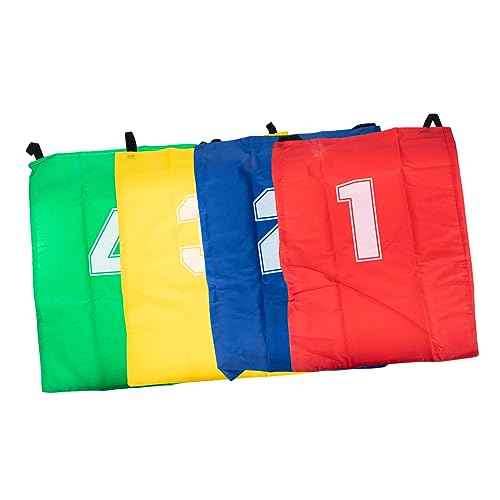 CTIRCHIU 4 Stück Sprungsack Sackhüpftaschen Sprungsäcke Springender Sack Springsäcke Für Springen Für Springende Taschen Für Sackhüpfen Für Groß Party Segeltuch von CTIRCHIU
