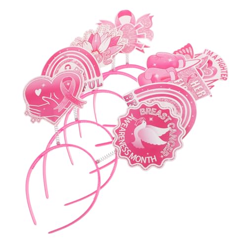 CTIRCHIU 5-teiliges Party-stirnband Mit Schleife: Stirnband Zur Aufklärung Über Brustkrebs Bei Frauen – Haar-accessoires, Foto-requisite Für Themenveranstaltungen CTIRCHIU 5-teiliges Party-stirnband Mit Schleife: Stirnband Zur Aufklärung Über Brustkrebs Bei Frauen – Haar-accessoires, Foto-requisite Für Themenveranstaltungen von CTIRCHIU