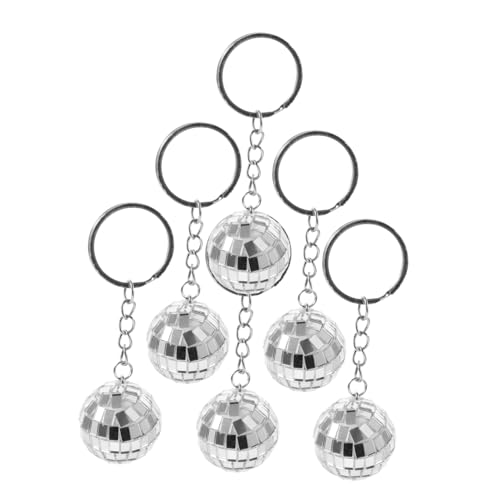 CTIRCHIU 6Stücke Disco Kugel Schlüsselanhänger Spiegel Anhänger für Taschen Tragbarer Schlüsselanhänger Entzückendes Party Accessoire CTIRCHIU 6Stücke Disco Kugel Schlüsselanhänger Spiegel Anhänger für Taschen Tragbarer Schlüsselanhänger Entzückendes Party Accessoire von CTIRCHIU