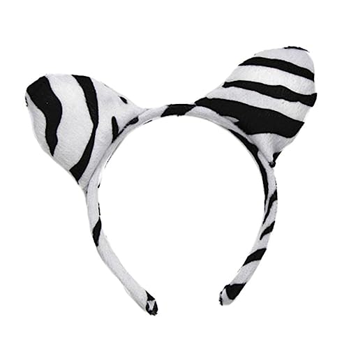 CTIRCHIU 8 Stück Teiliges Animal Design Haarreif Leichte Plüsch Haarreifen mit Giraffe Zebra Tiger Motiven Stilvolle Haar Accessoires für Party Cosplay Karneval Dekorative Fotorequisiten von CTIRCHIU