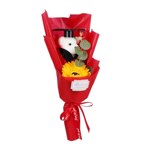 CTIRCHIU Abschlussbärblüten Blumenstrauß mit Kleinen Plüschbären und Sonnenblumen Dekoratives für Absolventen Hochzeiten und Valentinstag Herzliche für Besondere CTIRCHIU Abschlussbärblüten Blumenstrauß mit Kleinen Plüschbären und Sonnenblumen Dekoratives für Absolventen Hochzeiten und Valentinstag Herzliche für Besondere von CTIRCHIU