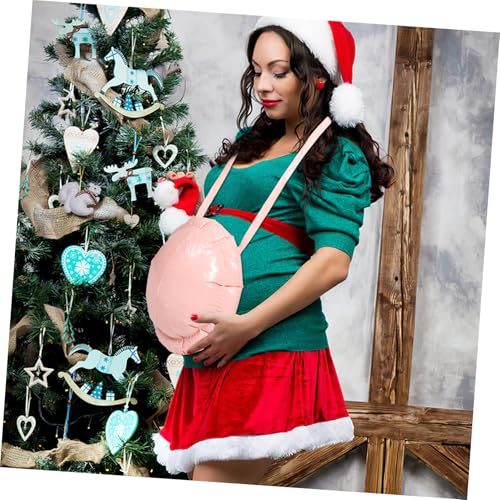 CTIRCHIU Aufblasbarer PVC Fake Bauchgürtel Schwangerer Bauch Kostüm Requisite für Santa Claus Weihnachten Cosplay Unisex Party Zubehör Leicht Tragbar Langlebig CTIRCHIU Aufblasbarer PVC Fake Bauchgürtel Schwangerer Bauch Kostüm Requisite für Santa Claus Weihnachten Cosplay Unisex Party Zubehör Leicht Tragbar Langlebig von CTIRCHIU
