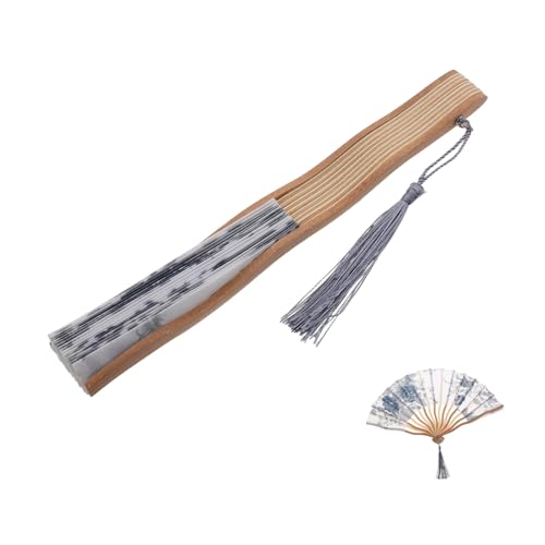 CTIRCHIU Faltbarer Handfächer Vintage Chinesischer Fächer für Tanzaufführungen und Partys Retro Design für Hochzeiten und Cosplay von CTIRCHIU
