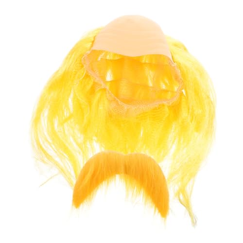 CTIRCHIU Funny Bald Cap mit Falschem Schnurrbart für Männer Gelbe Glatzkappe für Kostümpartys Halloween Cosplay Sicherer Sitz für Humorvolle Auftritte Vielseitige CTIRCHIU Funny Bald Cap mit Falschem Schnurrbart für Männer Gelbe Glatzkappe für Kostümpartys Halloween Cosplay Sicherer Sitz für Humorvolle Auftritte Vielseitige von CTIRCHIU