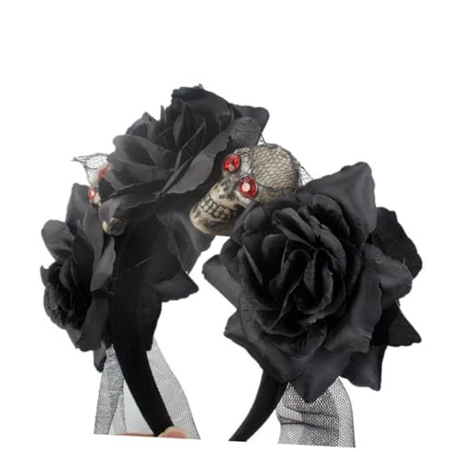 CTIRCHIU Halloween Haarschmuck Stirnband Kopfband Halloween Haarreifen Schwarz von CTIRCHIU