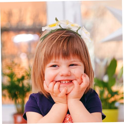 CTIRCHIU Hawaii Blumen Stirnband für Mädchen Plumeria Haarschmuck Rutschfestes Haarband für Themenpartys Cosplay und Fotoshootings Langlebiges und Sicheres Material von CTIRCHIU