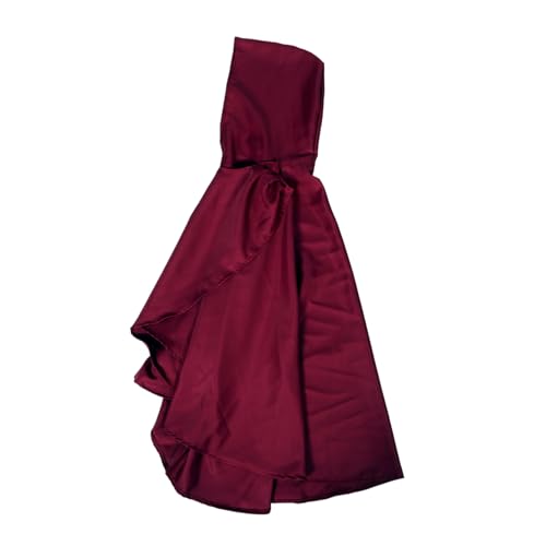 CTIRCHIU Herren Kapuzenumhang Weichem Mittelalterliches Renaissance Kostüm Rot für Halloween Cosplay Partys Verstellbare Historisches Design Vielseitig von CTIRCHIU