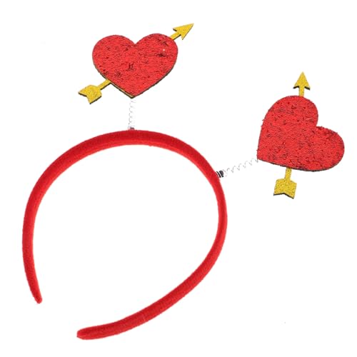 CTIRCHIU Herzförmiges Haarband mit Design für Valentinstag Hochzeiten und Partys Vielseitiges Kostümzubehör für Festliche Anlässe und Romantische Outfits von CTIRCHIU