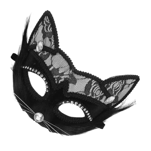 CTIRCHIU Lace für Damen Herren Schwarze Maskerade Maske für Halloween Cosplay Festlichkeiten Leicht Unisex Design für Vielfältige CTIRCHIU Lace für Damen Herren Schwarze Maskerade Maske für Halloween Cosplay Festlichkeiten Leicht Unisex Design für Vielfältige von CTIRCHIU