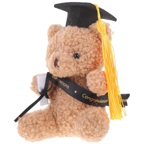 CTIRCHIU Mini Plüsch Abschlussbär mit Doktorhut Süße Deko für Blumensträuße Abschlussfeiern und Sicher und Bequem für Graduierungen CTIRCHIU Mini Plüsch Abschlussbär mit Doktorhut Süße Deko für Blumensträuße Abschlussfeiern und Sicher und Bequem für Graduierungen von CTIRCHIU